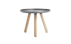 Tablo tables small grey frontview on a white background